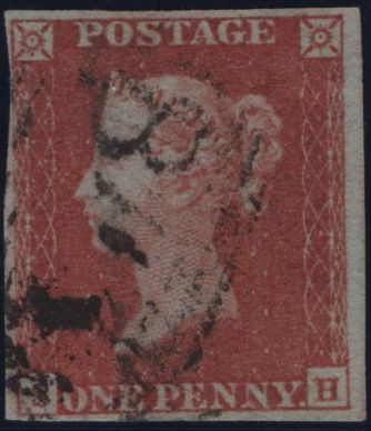 139261 1852 1D PL.159 (SG8)(SH) FINE USED.