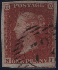 139264 1852 1D PL.160 (SG8)(NJ) FINE USED.