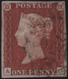 139277 1842 1D PL.25 (SG8)(AG RE-ENTRY (SPEC BS14a) Fine used.