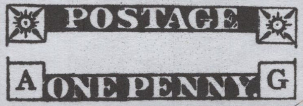 139277 1842 1D PL.25 (SG8)(AG RE-ENTRY (SPEC BS14a) Fine used.