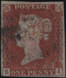 139286 1844 1D PL.47 (SG8)(SI RE-ENTRY SPEC BS36a) FINE USED.