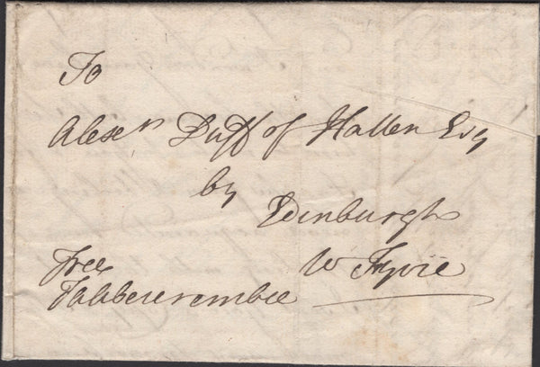 139308 1751 FREE MAIL WESTMINSTER TO EDINBURGH WITH 'WS' LONDON RECEIVER.