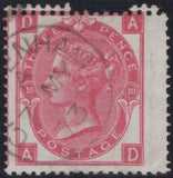 139312 1873 3D ROSE PL.10 (SG103) DOUBLE PERFORATION (SPEC J35b) TWO GOOD USED EXAMPLES.