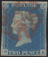 139324 1840 2D PALE BLUE PL.1 (SG6)(BA) FINE USED.