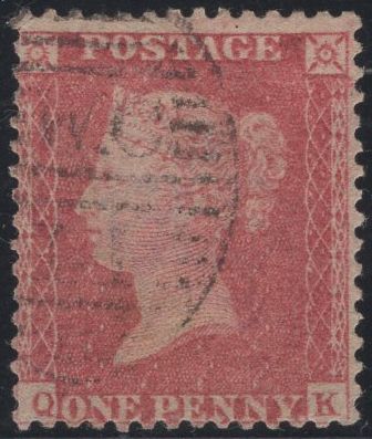 139328 1861 DIE 2 1D PL.64 (SG40)(QK) GOOD TO FINE USED.