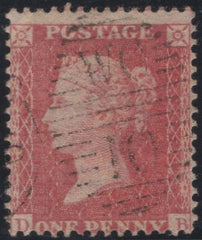 139329 1861 DIE 2 1D PL.64 (SG40)(DB) FINE USED.