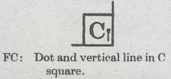 139331 1844 1D PL.52 (SG8) HORIZONTAL STRIP OF FOUR LETTERED FA FB FC FD.