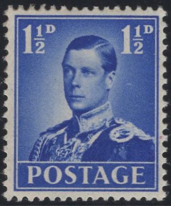 139335 1936 KING EDWARD VIII UNISSUED ESSAY 1½D 'ACCESSION ISSUE' IN BLUE.