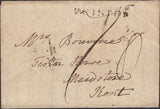 139351 1798 PART WRAPPER BRISTOL TO MAIDSTONE WITH 'BRISTOL' STRAIGHT LINE HAND STAMP.