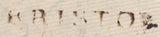 139351 1798 PART WRAPPER BRISTOL TO MAIDSTONE WITH 'BRISTOL' STRAIGHT LINE HAND STAMP.