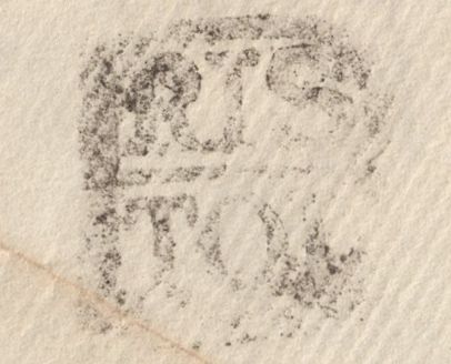 139357 1772 MAIL BRISTOL TO SOMERTON, SOMERSET WITH 'B/RIS/TOL' HAND STAMP TYPE C.