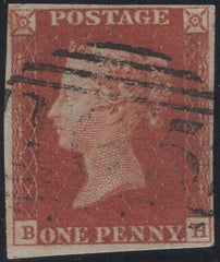 139377 1845 1D PL.56 (SG8)(BH) FINE USED.