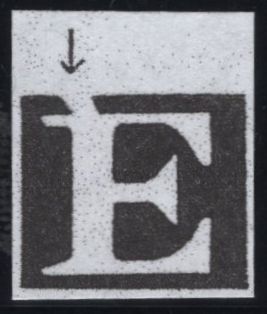 139379 1845 1D PL.56 (SG8)(GD) GOOD USED WITH 'E' FLAW.