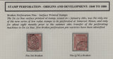 139463 1865-1880 GOOD TO FINE USED COLLECTION OF SURFACE PRINTED ISSUES SHOWING VARIOUS PERFORATION VARIETIES INCLUDING LONG STAMPS, BROKEN PERF PINS ETC.