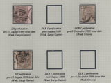 139463 1865-1880 GOOD TO FINE USED COLLECTION OF SURFACE PRINTED ISSUES SHOWING VARIOUS PERFORATION VARIETIES INCLUDING LONG STAMPS, BROKEN PERF PINS ETC.