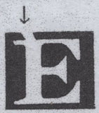 139470 1845 1D PL.55 (SG8) USED STRIP OF FOUR.