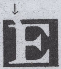 139470 1845 1D PL.55 (SG8) USED STRIP OF FOUR.