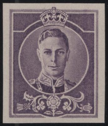 139484 CIRCA 1938 WATERLOW AND SONS LTD 'DUMMY STAMP' USING HEAD OF KING GEORGE VI.