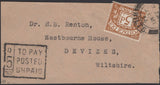 139505 1954-1976 TROWBRIDGE, WILTS POSTAL HISTORY (5 ITEMS).