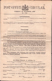 139507 'POST OFFICE CIRCULAR' DATED 20TH NOVEMBER 1906.