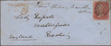 139516 1855 MAIL CRIMEAN WAR TO READING WITH DIE 2 1D (SPEC C6)(AF).