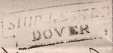 139540 1828 MAIL NEW YORK TO LONDON WITH 'SHIP LETTER/DOVER' HAND STAMP (ROB S.11).
