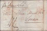 139544 1849 WRAPPER BUENOS AIRES TO LONDON WITH 'FALMOUTH/SHIP LETTER' HAND STAMP (ROB S.6).