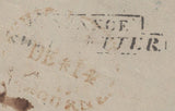139545 1848? PART WRAPPER TO KILMARNOCK WITH 'PENZANCE/SHIP LETTER' HAND STAMP (ROB S.3).