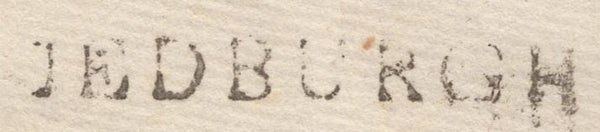 139549 1804 MAIL JEDBURGH TO EDINBURGH WITH 'JEDBURGH' STRAIGHT LINE HAND STAMP.