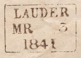 139572 1841 FINE PRINTED LETTER 'WEEKLY RETURN BY THE STEWARD AT THIRLSTANE CASTLE' WITH 2D BLUE PL.1 (SG5)(HF).