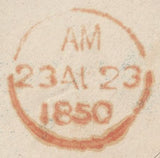 139573 1850 MAIL GOTHEBORG TO LONDON WITH 'HULL/SHIP-LETTER/B 22 AU 1850' HAND STAMP (ROB S.11).