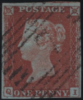 139579 1845 1D PL.55 (SG8)(QI) GOOD USED.