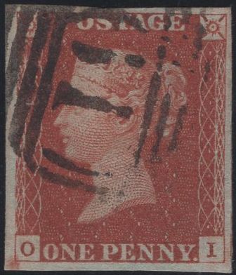 139582 1845 1D PL.55 (SG8)(OI) FINE USED.