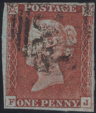 139583 1845 1D PL.55 (SG8)(FJ) GOOD USED.