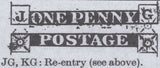 139588 1845 1D PL.56 (SG8)(KG RE-ENTRY SPEC BS45a) USED.