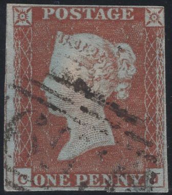 139589 1844 1D PL.49 (SG8)(CJ) GOOD USED.
