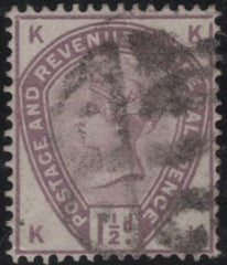 139601 1884 1½D LILAC (SG188)(KK) FINE USED WITH 'FRAME BREAK'.