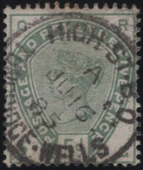 139603 1884 5D DULL GREEN (SG194) FINE USED.