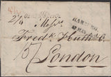 139615 1822 MAIL RIGA TO LONDON WITH '2¼ Oz at 6S/8D per Oz' HAND STAMP (L1035b).