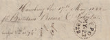 139615 1822 MAIL RIGA TO LONDON WITH '2¼ Oz at 6S/8D per Oz' HAND STAMP (L1035b).