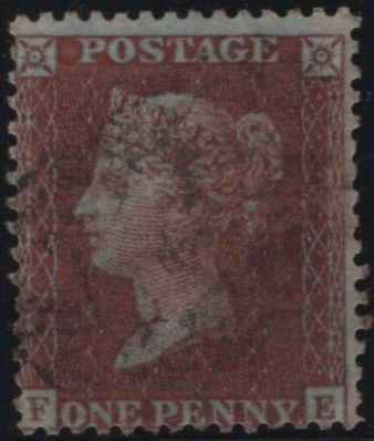 139626 1856 DIE 2 1D PL.22 (SG29)(FE) GOOD USED.
