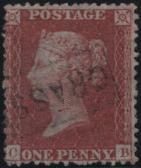 139628 1856 DIE 2 1D PL.26 (SG29)(CB) GOOD TO FINE USED.
