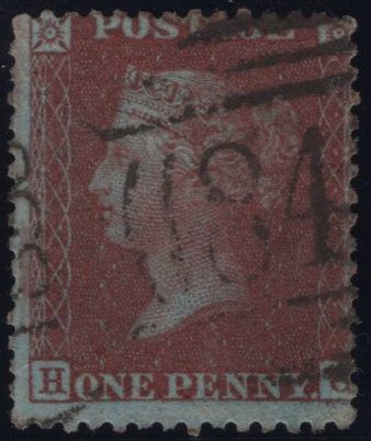 139634 1855 DIE 2 1D PL.26 S.C.14 (SPEC C7 ABNORMAL)(HG) GOOD USED.