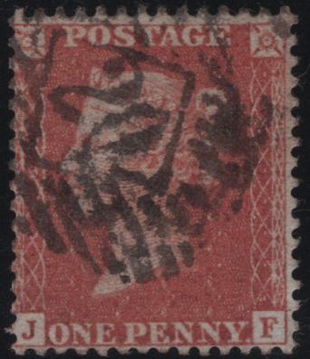 139639 1856 DIE 2 1D PL.32 (SG29)(JF) GOOD USED.