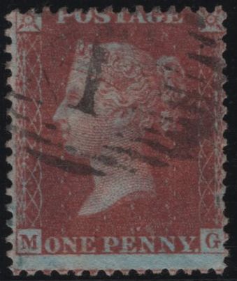 139647 1856 DIE 2 1D PL.32 (SG29)(MG) GOOD TO FINE USED.