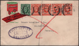 139660 1935 ADVERTISING EXPRESS MAIL DUMFRIES TO GERMANY.