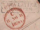 139665 1830 MAIL INDIA TO LEITH WITH 'INDIA LETTER/MARGATE' HAND STAMP (ROB In.2).