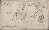 139675 1825 MAIL INDIA TO LEITH WITH 'INDIA LETTER/PORTSMOUTH' HAND STAMP (ROB In.3).