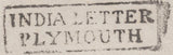 139676 1829 MAIL MADRAS TO LONDON WITH 'INDIA LETTER/PLYMOUTH' HAND STAMP (ROB In.1).