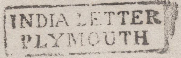 139676 1829 MAIL MADRAS TO LONDON WITH 'INDIA LETTER/PLYMOUTH' HAND STAMP (ROB In.1).